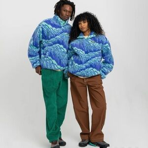 Parks Project Blue and Green Patterned Jacket
